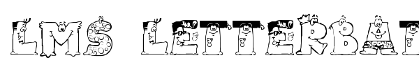 LMS Letterbat Friends font preview
